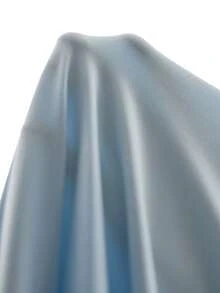 Momance 优雅孕妇夏季连衣裙，简约纯色3D立体花卉吊带裙 - 淺藍色 - 查看 6