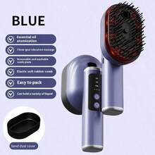 Teckwe Multi Functional Electric Spray Scalp Massage Comb, Three Gear Vibration Adjustable Mode, USB Rechargeable Portable, Multi-Color Optional, Suitable For Home, Travel And Office Use 1000 MAh Rechargeable Battery;Shipping Without USB-C Data Cable Included - Multicolor - View 8
