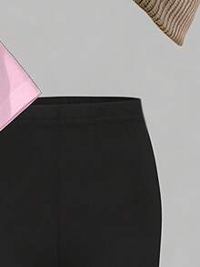 2 Stücke/Set Kleine Mädchen lässiger modischer kreativer erfrischender minimalistischer süßer virtueller Idol bunter karierter Pentagramm Stern grafischer Buchstaben-Muster Kurz-T-Shirt und Leggings Outfit, bequeme Alltagskleidung, geeignet für Frühling, Sommer und Herbst - Verschiedenfarbig - Übersicht 8
