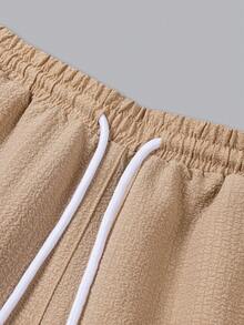 Manfinity RSRT 男士休闲度假短袖衬衫套装 - 鵝黃色 - 查看 6