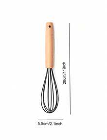 Madebyblanc Silicone Cookware Set, 12 Large Heat-Resistant Kitchen Utensils, Turner Pliers, Spatula, Spoon, Wooden Handle Kitchen Small Tool, With Anti Stick Cookware Holder - Dark Grey - View 6