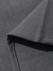 DAZY 不对称下摆褶裥裙裤，女士休闲度假夏季服装 - 灰色 - 查看 3