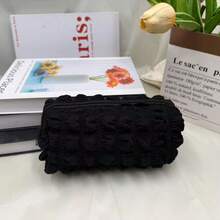 1 件奶油泡芙铅笔袋，学生大容量简易化妆品收纳袋，节日礼物旅行携带方便，可爱多功能收纳袋，铅笔盒，学校化妆包，文具，化妆品，护肤品，口红，刷子，硬币，小物品 - 彩色 - 查看 10