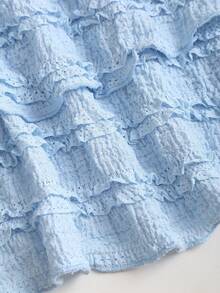 Sweetra Đầm mini trắng dáng chữ A cổ chữ V sâu, thắt eo, xếp tầng, chất liệu vải dệt họa tiết, thích hợp cho mùa Xuân/Hè/Thu/Đông, lãng mạn, ngọt ngào, gợi cảm, thuần khiết, thiếu nữ, thường ngày, đi nghỉ mát, mua sắm, giờ giải lao, tiệc tùng, khiêu vũ, lễ hội âm nhạc. Thích hợp cho kỳ nghỉ, hẹn hò, mua sắm, giờ nghỉ giải lao, tiệc tùng, khiêu vũ, lễ hội âm nhạc. - Màu xanh nhạt - Xem 7