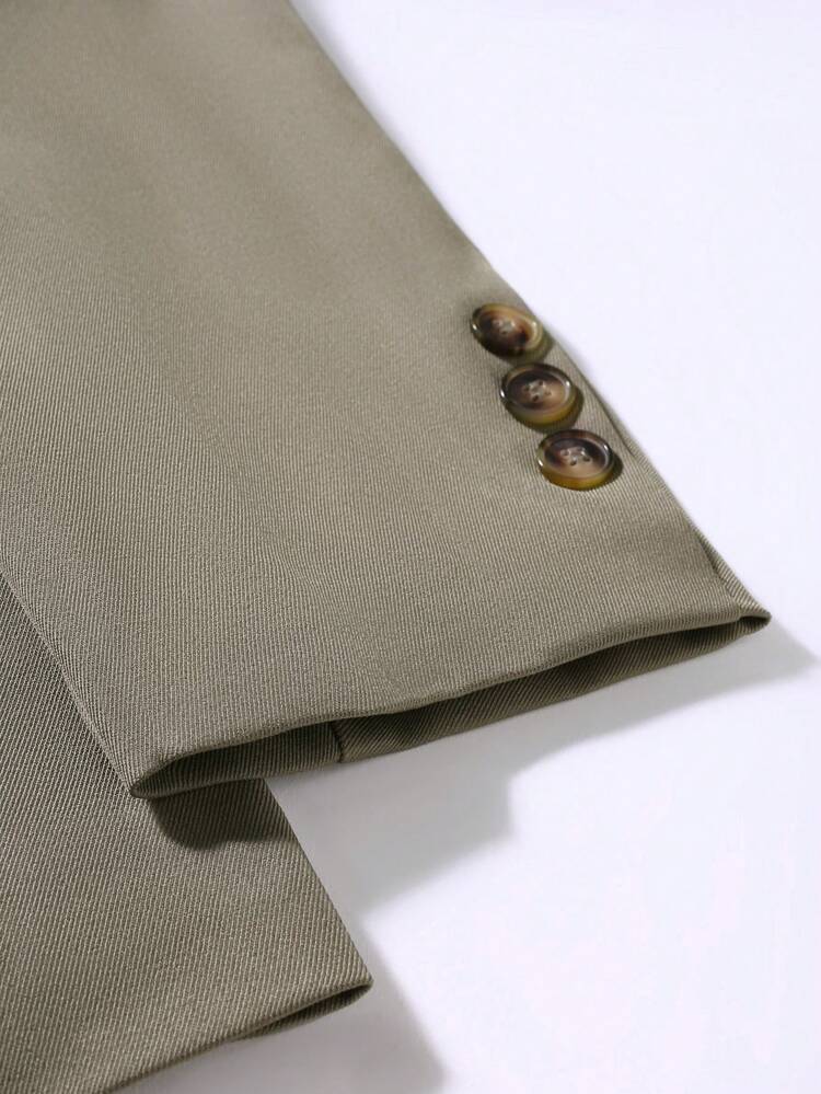 SUMWON Two Piece Olive Suit With Blazer And Pants