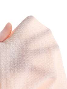 Bộ đồ hè năng động cho bé gái (cỡ nhỏ): Áo voan xếp ly màu be cổ đỏ thêu hoa anh đào, quần short viền bèo có túi giả, trang phục thường ngày cho trẻ em. - trắng - Xem 3