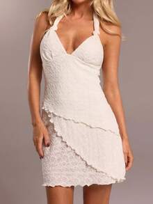 SHEIN Forever 21 Xuân Hè Nữ Lãng mạn/Dự tiệc/Trang trọng/Sinh nhật/Quần áo thập niên 90/Quần áo công sở thường ngày cho nữ/Thanh lịch/Trang phục phương Tây cho nữ/Đi chơi/Thời trang cho nữ/Quần áo thường ngày/Quần áo Y2k/Câu lạc bộ/Văn phòng/Cocktail/Cổ điển/Bodycon/Trang phục Rave/Vui nhộn/Sang trọng/Phong cách quý tộc/Thời trang dạo phố/Lễ hội/Kỳ nghỉ/Hòa nhạc đồng quê/Quần áo công sở/Khiêm tốn/Kỳ nghỉ xuân/Độc thân/Hòa nhạc/Baddie/Cơ bản/Sọc/Bó sát/Váy ngắn chữ A - Màu be - Xem 6