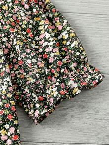 SHEIN LUNE 大码女式碎花短袖休闲衬衫 - 彩色 - 查看 4
