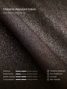 GLOWMODE Áo khoác cardigan kim loại bóng bẩy, chống clo, chống nắng, thích hợp cho kỳ nghỉ hè, đi biển, hồ bơi, du lịch. - màu nâu - Xem 5