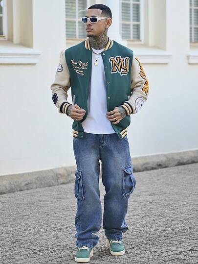 Devon Thys 男士休闲工装牛仔裤，简约时尚，适合日常穿着