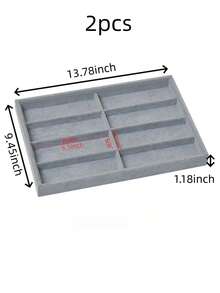 Caja de almacenamiento de gafas de sol, estantería para gafas con patrón de hielo beige - Adecuado para hombres y mujeres (8 compartimentos), 8 compartimentos con patrón de hielo se utilizan para almacenar gafas y joyas, fabricado en material de fibra de poliéster. - bandeja - Ver 16