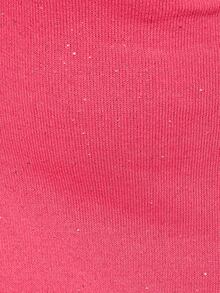MUSERA Plus Size Sequin Knit Racerneck Fitted Maxi Dress Sexy Elegant Spring Summer Vacation Wedding Guest Occasion Ibiza Beach Golden Sands Fall - Hot Pink - View 6