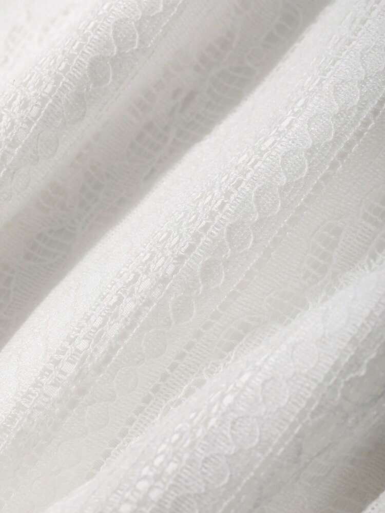 White Lace Dress, Elegant Casual For Spring & Summer