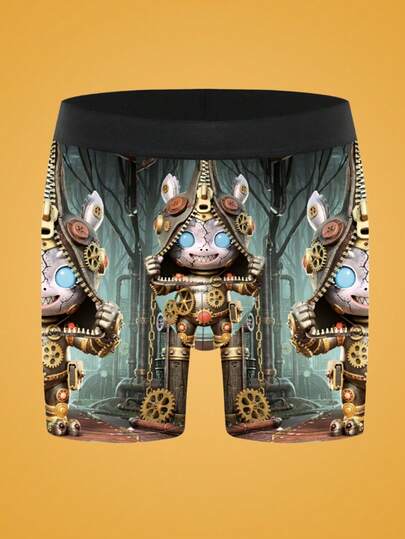 Notgurli Men's Printed Boxer Briefs