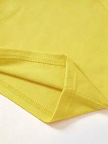 Franclia Women's Solid Color Sleeveless Casual Top - Yellow - View 3