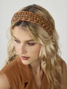 MOTF PREMIUM NEW BRAIDED HEADBAND - Orange coffee - View 8