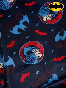 Batman X PETSIN 1pc Red Bat Letter Print Pet Jumpsuit Contrasting Color Spring And Autumn Gentle Breathable Pet Jumpsuit - Multicolor - View 7