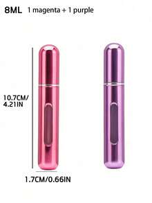 8ml Perfume Refillable Bottle, With Direct Filling From The Bottom To The Top, For Refilling Large Bottles Of Perfume Into Smaller Ones. Convenient For Spraying Perfume When Going Out, Reusable Spray Bottle, Perfect For Beach Travel Organization, Mini Portable Empty Liquid Container, Travel Perfume Spray Bottle, Suitable For Both Men And Women - 8ml - View 13