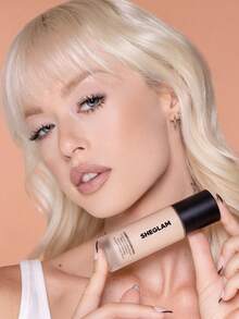 SHEGLAM كريم أساس مطفي يدوم طويلاً وقابل للتنفس من Complexion Pro-كريم أساس مطفي مقاوم للتعرق ومضاد للزيوت وتغطية كاملة وخالي من المسام وخافي عيوب ومقاوم للماء ولا يتلاشى وخفيف الوزن وكريم أساس سائل من علامة تجارية جمال مكياج ميكب مستحضرات تجميل للنساء الفتيات مثالي لفصل الصيف الربيع مثالي ل- Y2K أزياء أنيقة عيد الأم هدية حفلة جاهز أفضل لون - Fair - مشاهدة 9