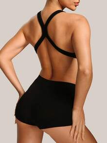 Bộ 2 quần lót màu đen thời trang, cổ điển, không đường may, thoải mái, tàng hình. - màu đen - Xem 2