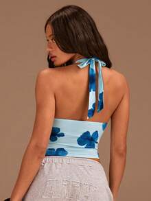 Athîral Áo hai dây cổ yếm in hoa dành cho nữ - Nhiều màu - Xem 2