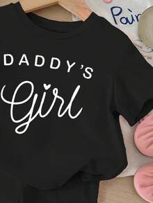 Mama's Girl ❤ Young Girl Casual Loose Short Sleeve T-Shirt And Shorts 2 Pieces Set, Suitable For Summer - Multicolor - View 3