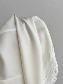 Elamini Women's V-Neck Lace Patchwork Waist Fitted Bodycon Dress - Apricot - View 6