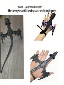 1 Piece Fashion Adjustable Dragon Cuff Bracelet, Retro Faux Leather Dragon Wrap Wrist Strap, Cosplay Fashion Accessory Gift For Men And Women, Great Christmas Gift, Birthday Gift, Creative Men's Bracelet, Hot Faux Leather Dragon Glove Gift, Braided Retro Bracelet Wristband, Adjustable Hand Dragon Mittens For Men, Valentine's Day, Mardi Gras - Multicolor - View 13