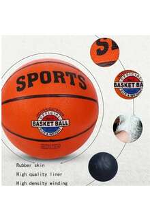 Size 7 Basketball For Match And Professional Training, Suitable For Men, Women, Teenagers, And Adults, Both Indoor And Outdoor Sports - Brown - View 3