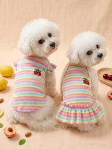 PETSIN 狗狗服装、猫咪服装、双腿宠物套装、情侣装、春季新款衬衫裙、狗狗服装、猫咪服装、动物服装、春季狗狗服装、欧美新款小型动物腿装 - 彩色 - 查看 4