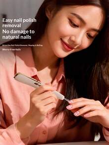 Teckwe Máy mài móng tay điện sạc lại, bộ dụng cụ khoan móng, máy đánh bóng móng đa chức năng, sạc USB - Máy mài móng dày, pin sạc 500mAh; Không bao gồm cáp dữ liệu. - Nhiều màu - Xem 3