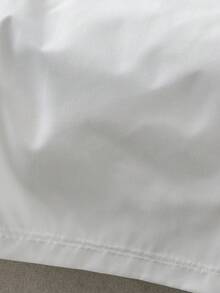 SHEIN PETITE Women's Elegant French Style White Suit Pants For Commuting And Back To School - White - View 6