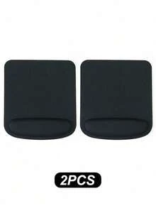 1/2pcs Grey/Black EVA Material Mousepad, Modern Minimalist Anti-Slip Wrist Rest Pad Suitable For Study Room, Office, Hotel, Restaurant, Internet Cafe, Back To School Season, Student Use - Black - View 16