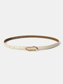 MOTF PREMIUM Thắt lưng tre đa năng màu be nhạt thời trang - Màu trắng - Xem 2