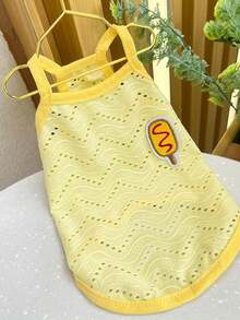 PETSIN 1 pièce Gilet de transport pour animaux de compagnie chiens et chats, vêtement respirant à 2 pattes pour petites et moyennes races, printemps été - Multicolore - Voir 10