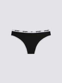 Loungeista Braguitas triangulares con bloque de color y borde elástico para deportes - Multicolor - Ver 9