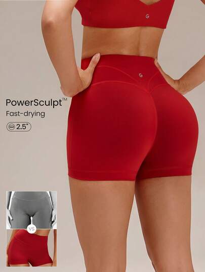 GLOWMODE Quần short biker Powersculpt™ Cool Corset 2.5 inch, nhanh khô, bóng, chống trượt, thích hợp cho chạy bộ, tập luyện thể dục cường độ cao.