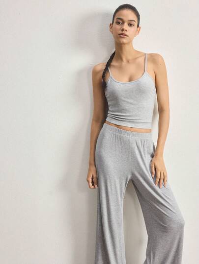 Ocili Soft & Comfortable Women Casual Camisole & Pants Pajama Set, Suitable For Indoor & Outdoor Wear