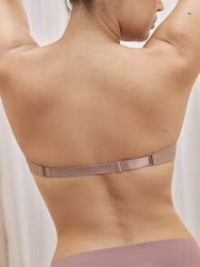 Bralution Bộ 3 Áo ngực không dây gợi cảm tối giản cho nữ, khóa cài phía trước - Nhiều màu - Xem 2