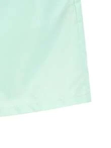 ZELFYO Men Solid Drawstring Waist Swim Trunks - Mint Blue - View 6