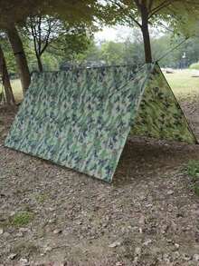 1 pièce Tente de plein air avec grande couverture pare-soleil pour le camping et la randonnée, imperméable, pare-soleil, couverture pare-soleil triangulaire, équipement de camping barbecue de plage, bâche de sol imperméable, tapis anti-humidité - Multicolore - Voir 2