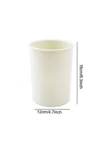 Madebyblanc Bộ dụng cụ nấu ăn bằng silicon 13 món, bao gồm giá đỡ, bộ dụng cụ nhà bếp, thích hợp để nấu nướng, thìa cán gỗ, kìm. - trắng - Xem 8