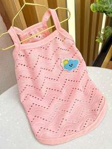 PETSIN 1 pièce Gilet de transport pour animaux de compagnie chiens et chats, vêtement respirant à 2 pattes pour petites et moyennes races, printemps été - Multicolore - Voir 15