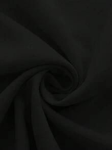 EMERY ROSE 女士蓝色方领蝴蝶结露背系带喇叭连衣裙，设计优雅，品质上乘，适合生日礼物、约会、派对、情人节、劳动节、教师节、返校、旅行等场合，春夏新款时尚单品 - 黑色 - 查看 5