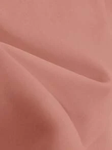 GlowEve Blusa elegante de unicolor albaricoque con cuello en V, diseño de cintura recogida y línea A, adecuada para ocasiones formales, reuniones, trabajo, escuela, viajes, festivales, primavera/verano - Rosa - Ver 4