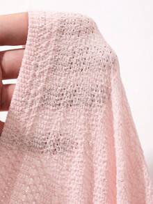 DAZY Solid Color Gathered Waist Oblique Shoulder Sleeveless Open Slit Casual Basic Vacation Summer Thin Vest For Women Swimming Lilac - Pink - View 6