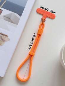 Adjustable Multicolor Nylon Phone Lanyard Durable Fashionable Short Cord For Mobile Keychain Phone Case Anti-Lost Accessory Phone Strap - Multicolor - View 3