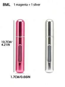8ml Perfume Refillable Bottle, With Direct Filling From The Bottom To The Top, For Refilling Large Bottles Of Perfume Into Smaller Ones. Convenient For Spraying Perfume When Going Out, Reusable Spray Bottle, Perfect For Beach Travel Organization, Mini Portable Empty Liquid Container, Travel Perfume Spray Bottle, Suitable For Both Men And Women - 8ml - View 21