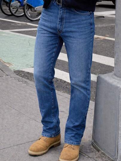 Jeans caballero slim fit casual urbano elegante uso diario oficina denim stretch comodos ajuste favorecedor estilo moderno temporada primavera verano