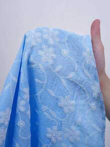GalTyme 大码女式夏季沙滩度假印花系带吊带连衣裙 - 淺藍色 - 查看 7